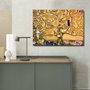 Wallity Lienzo Decorativo El Árbol de la Vida, Friso de Estocolmo de Gustav Klimt (70 x 100 cm)